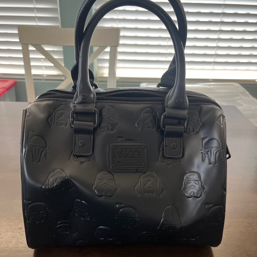 Loungefly Star Wars Darth Vader and Stormtroopers Crossbody Purse with Strap